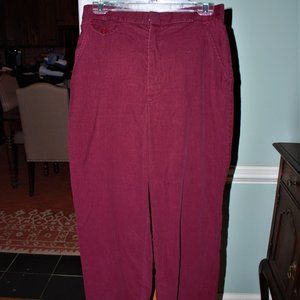 Vintage Deep Berry Corduroy Pants